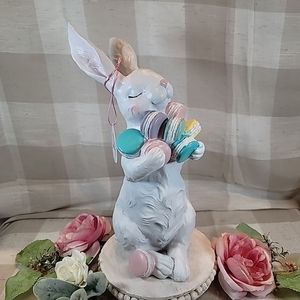 Bunny Boulevard Easter Bunny Rabbit w/ Colorful Macarons 14” NWT TikTok Viral